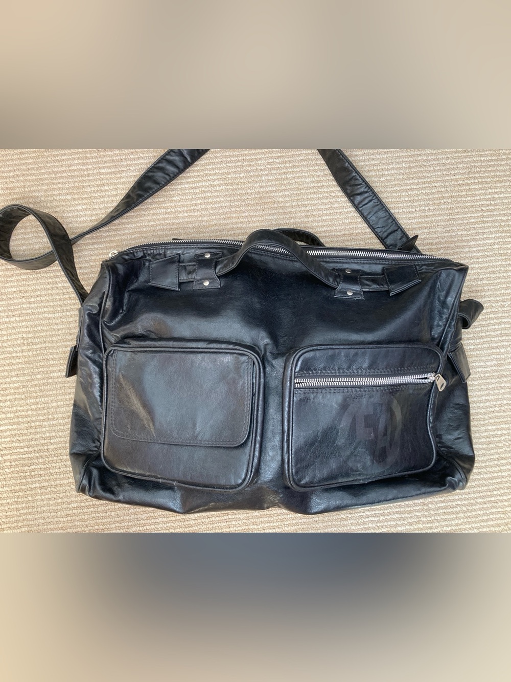 Emporio Armani Business Bag in Tumbled Leather Model 566431